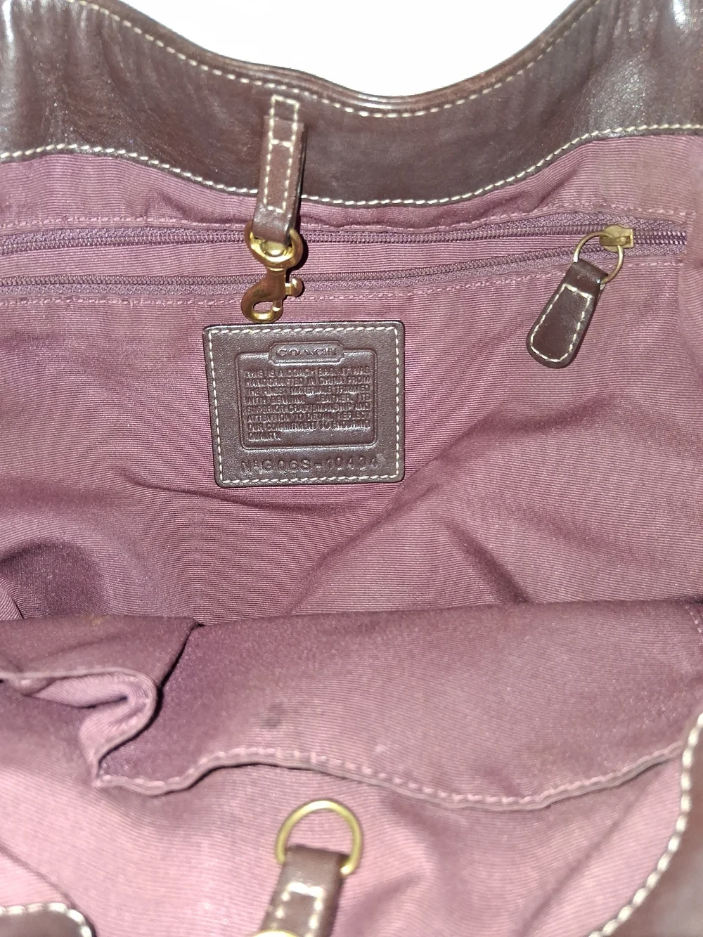 Coach Patchwork Shoulder Bag - Brown Multi-Tone with Pink Accent - Picture 3 of 11